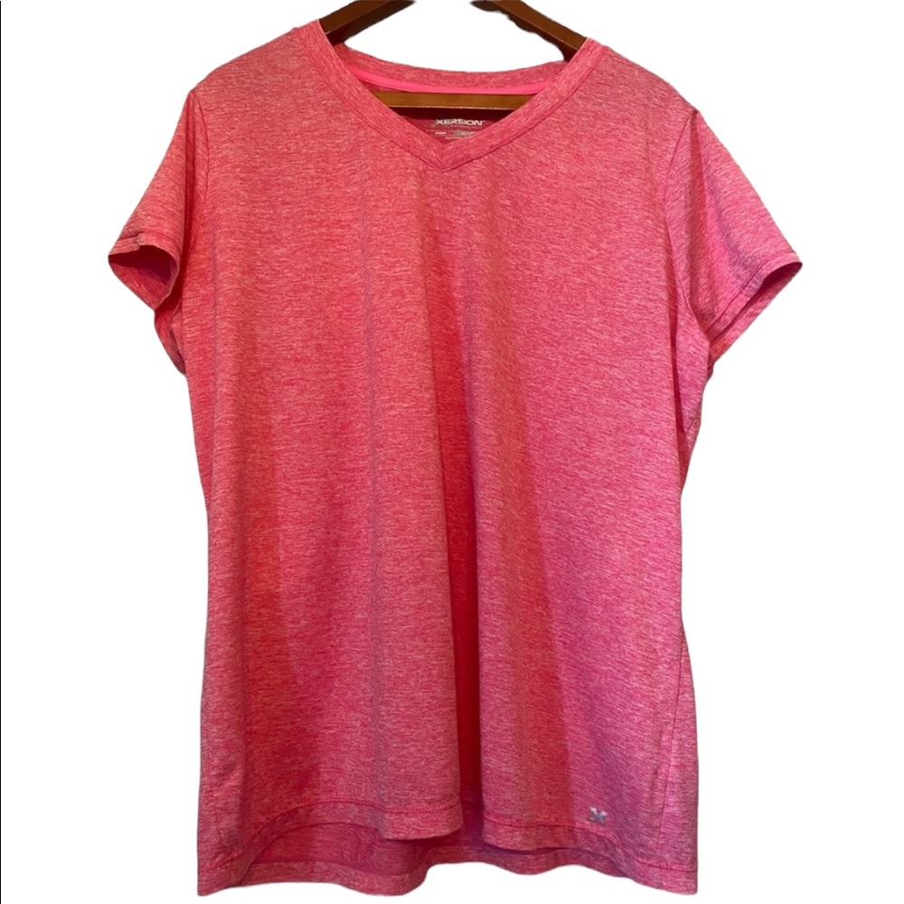 Xersion Women’s Light Bubblegum Pink Short Sleeve Athletic Shirt